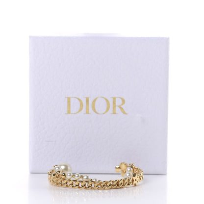 Christian Dior Pearl CD Chain Bracelet Gold 4 of 4