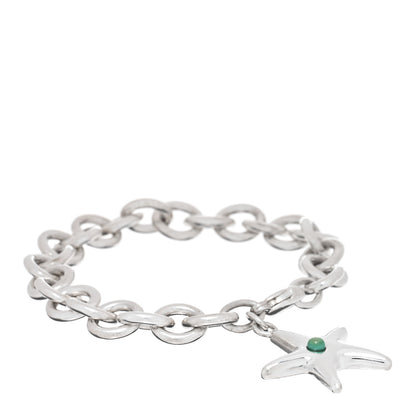 Tiffany Sterling Silver Turquoise Starfish Charm Bracelet 1 of 3