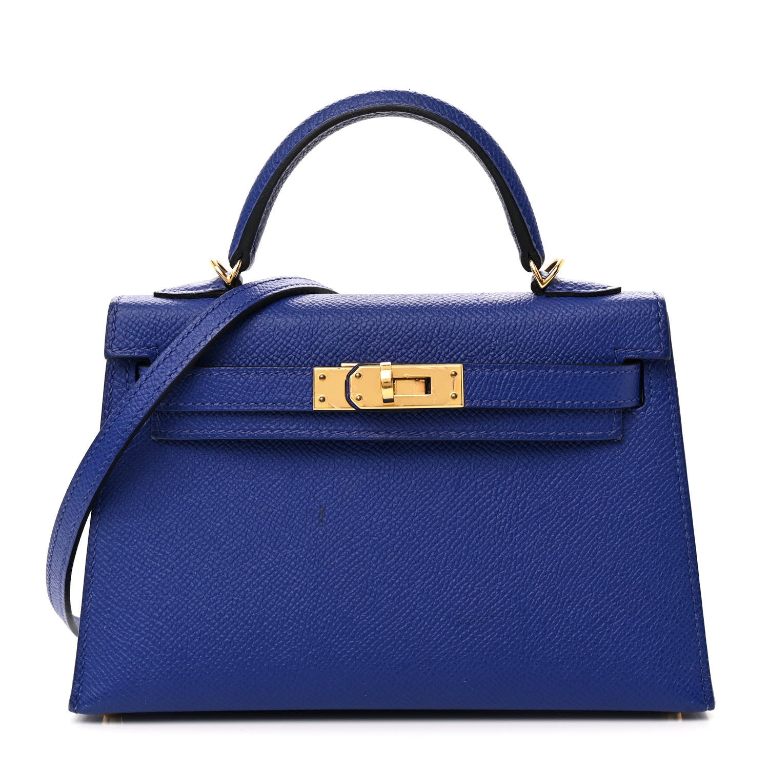 Hermes Epsom Mini Kelly Sellier 20 Bleu Electrique 1 of 12