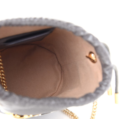 Gucci Snakeskin Mini Zumi Bucket Bag Grey 5 of 9