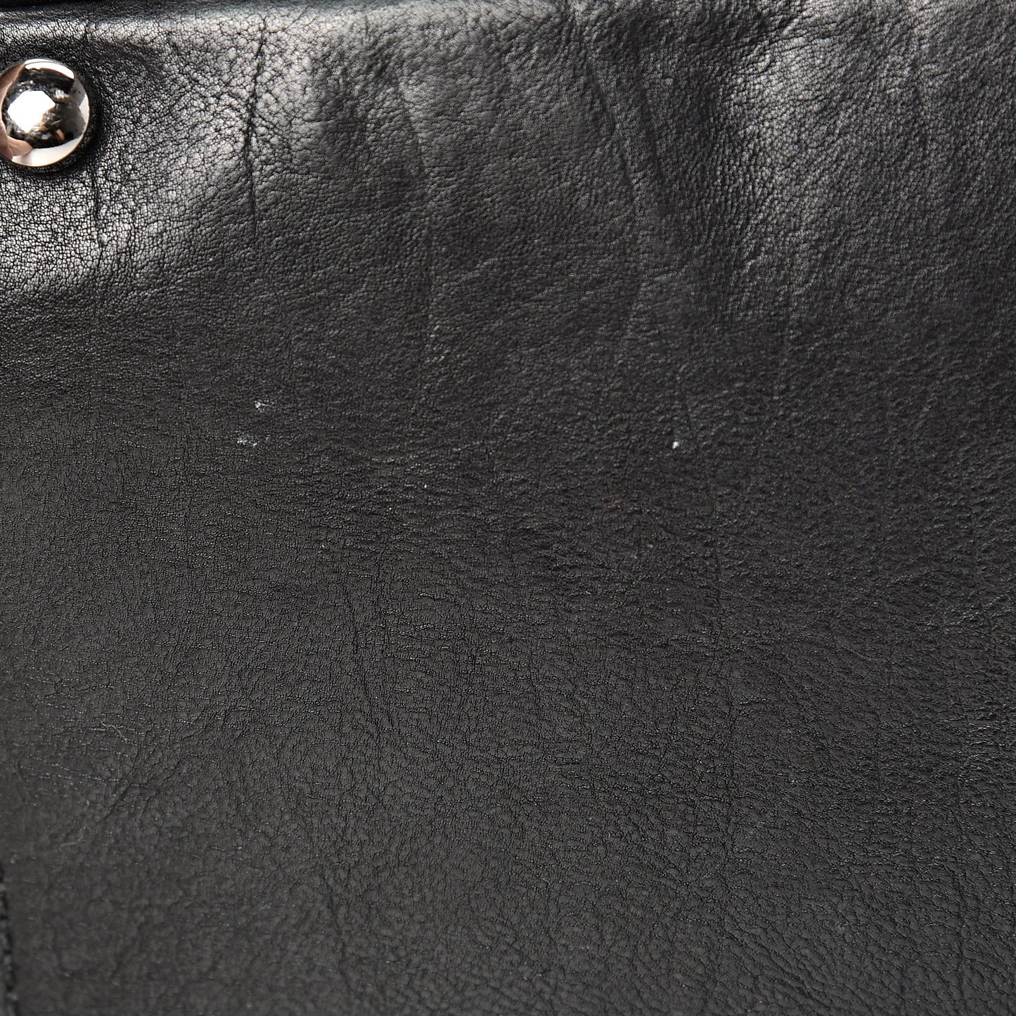 Calfskin Large Diamond Stitch Tote Black