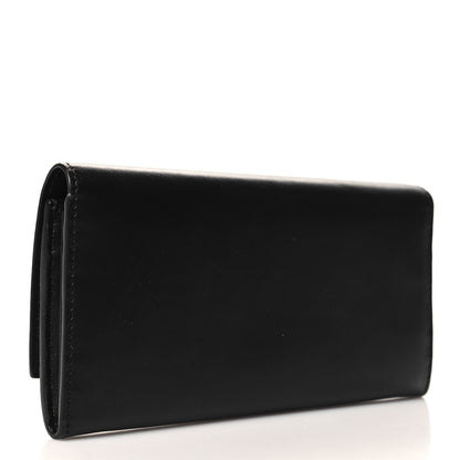 Fendi Vitello Century Bi-Color Peekaboo Continental Wallet  Black 3 of 8