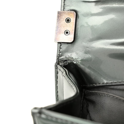 Chanel Iridescent Glazed Calfskin Small Boy Flap Light Green 12 of 12