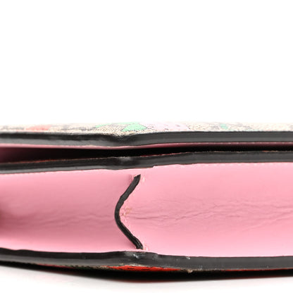 Gucci GG Supreme Monogram Strawberry Chain Wallet 7 of 14