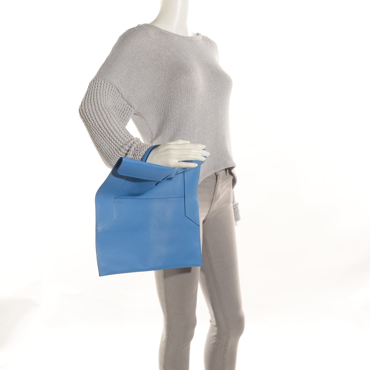 Veau Evercolor Pliplat Clutch Bleu Paradis