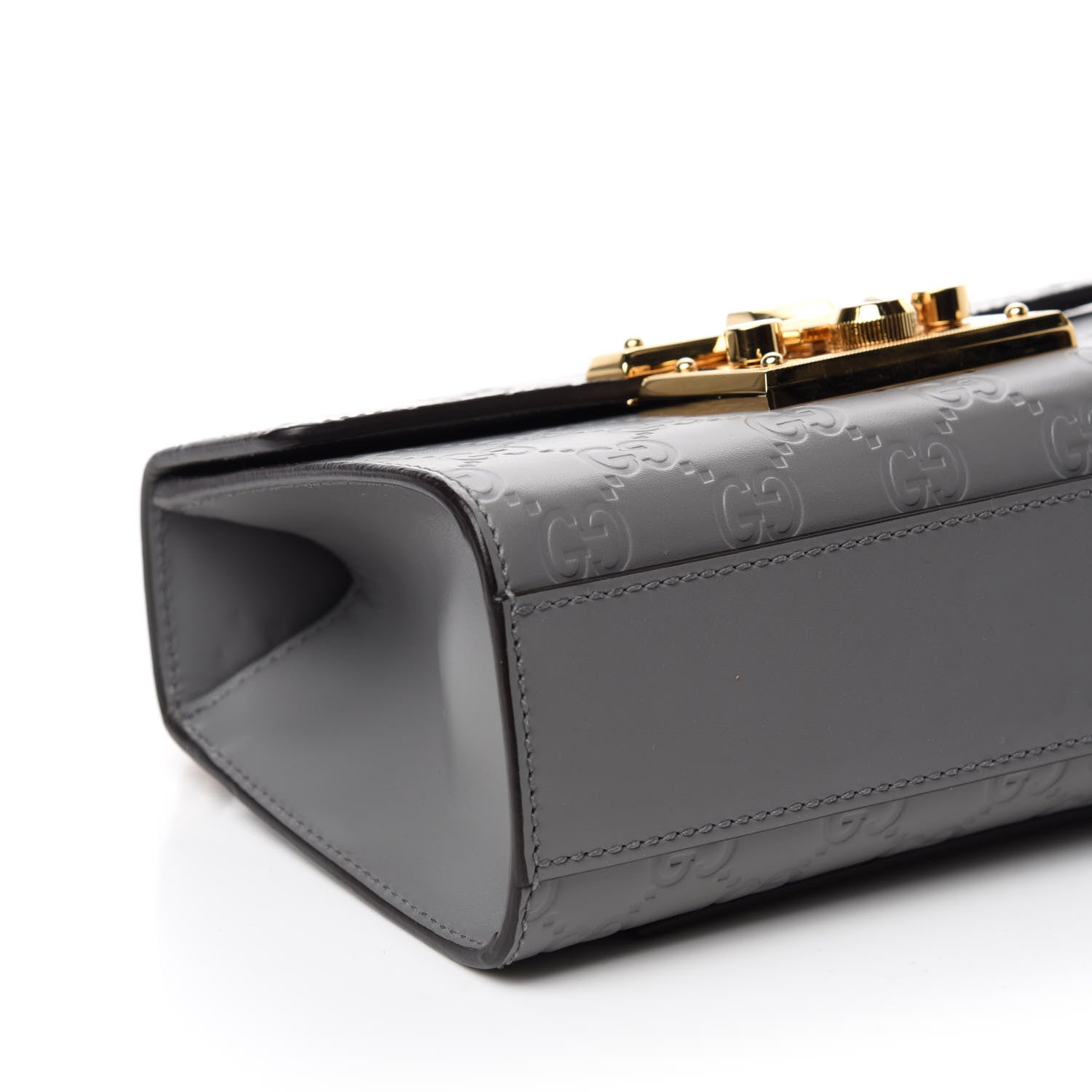 Gucci Guccissima Small Padlock Shoulder Bag Grey 7 of 11