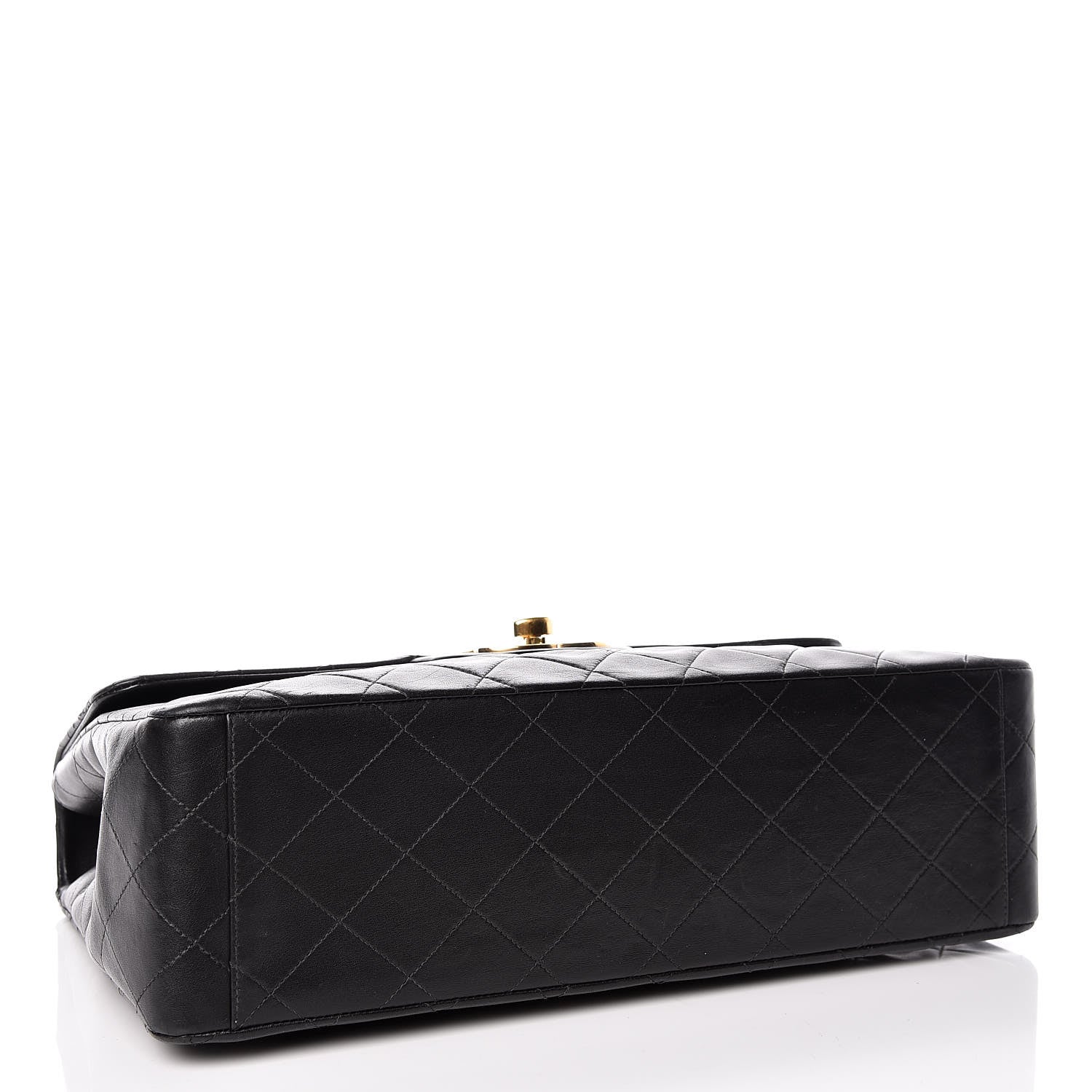Chanel Lambskin Quilted XL Jumbo Single Flap Black 4 of 19