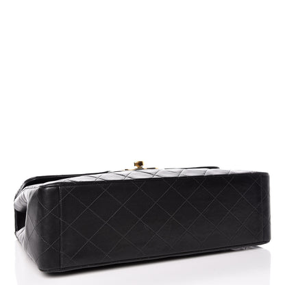 Chanel Lambskin Quilted XL Jumbo Single Flap Black 4 of 19