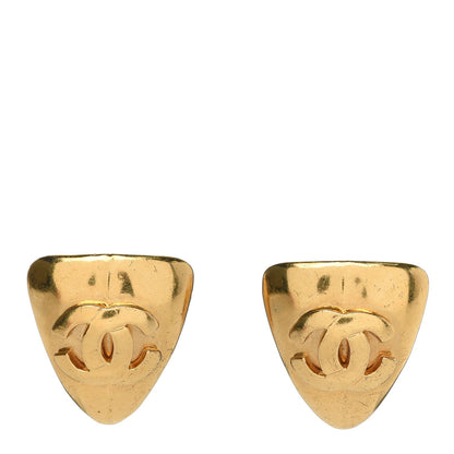 Chanel CC Clip On Earrings Gold 1 of 4