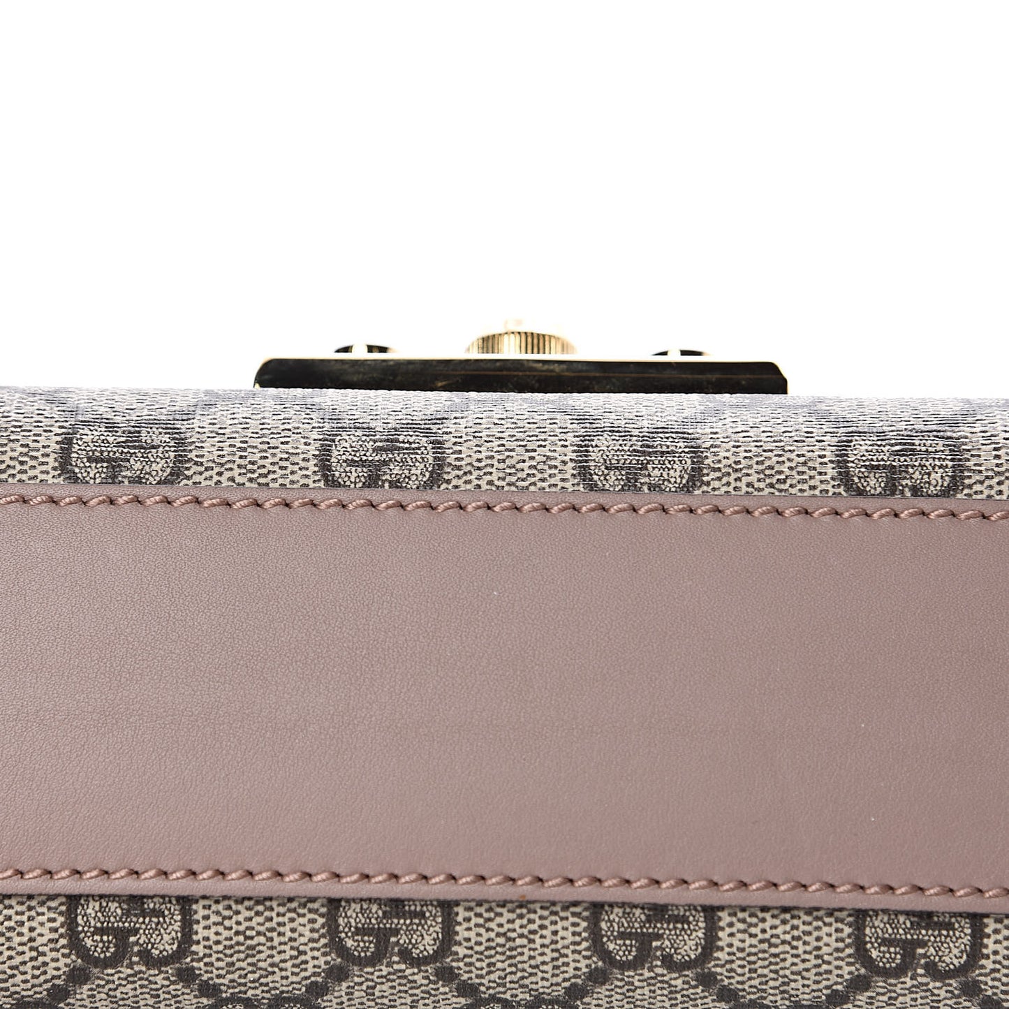 GG Supreme Monogram Studded Small Padlock Shoulder Bag Porcelain Rose