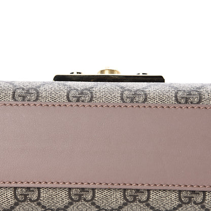 Gucci GG Supreme Monogram Studded Small Padlock Shoulder Bag Porcelain Rose 10 of 12