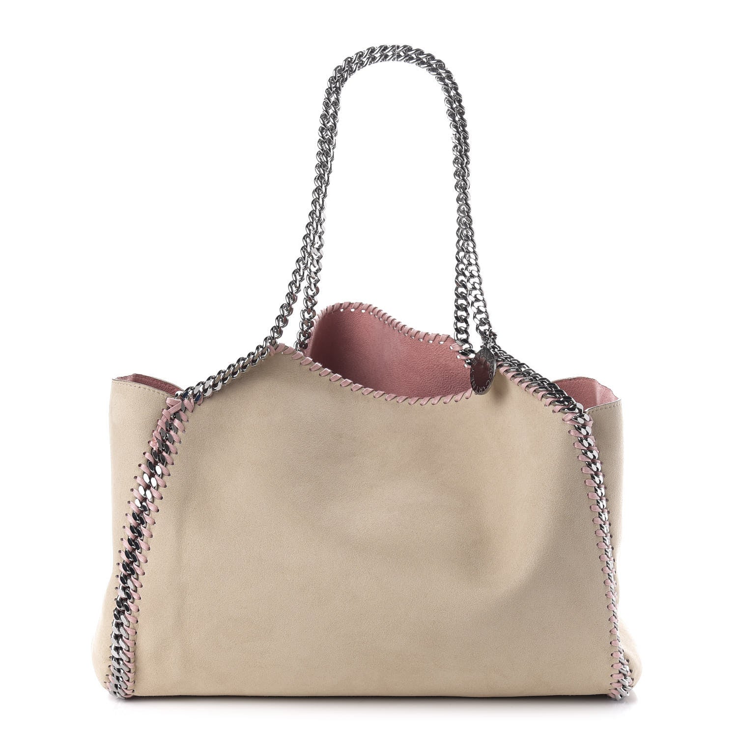Stella McCartney Shaggy Deer Falabella Reversible Tote Blush Pink Beige 9 of 15