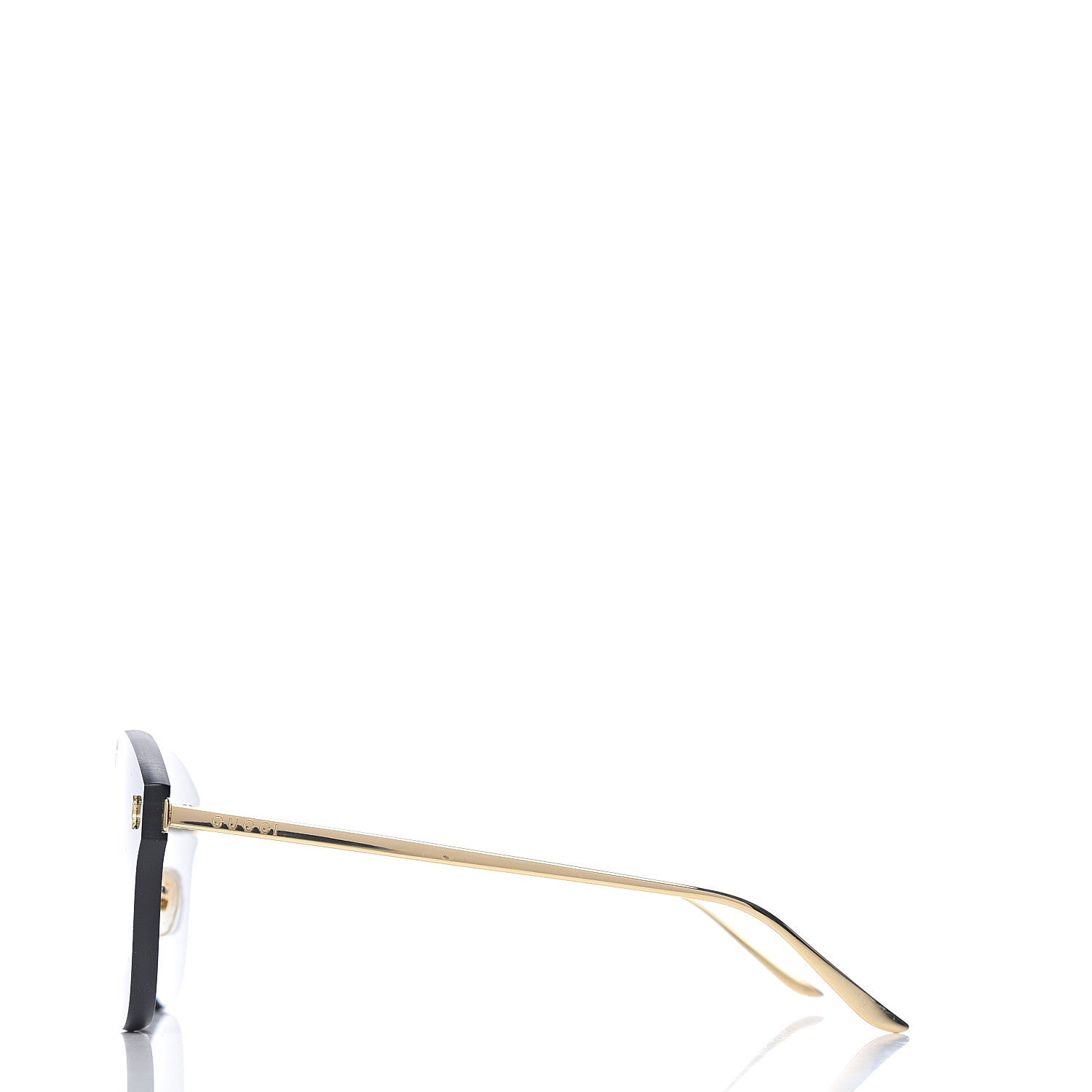Gucci Rimless Sunglasses GG0354S Gold 3 of 8