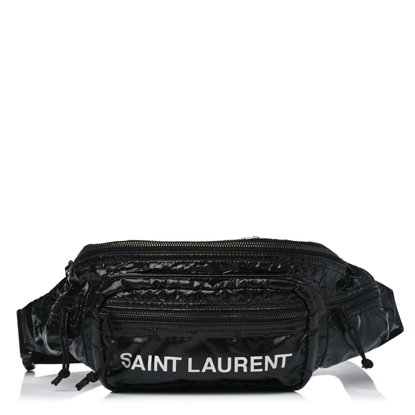 Nylon Logo Ripstop Body Belt Bag Black