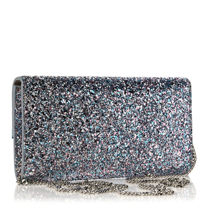 Jimmy Choo Glitter Emmie Clutch Bubblegum Mix 2 of 9