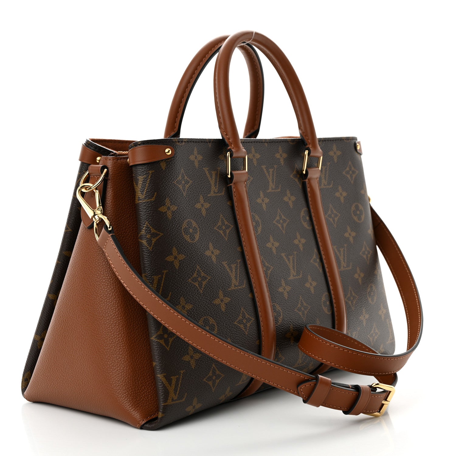 Louis Vuitton Monogram Soufflot MM Caramel 3 of 9