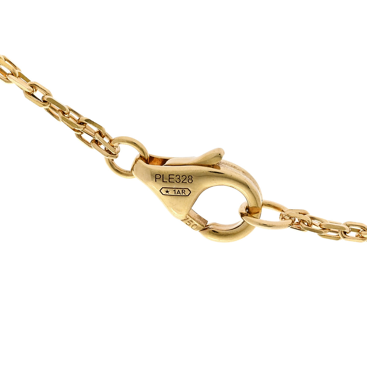 Cartier 18K Yellow Gold 2 Diamond LOVE Necklace 5 of 6