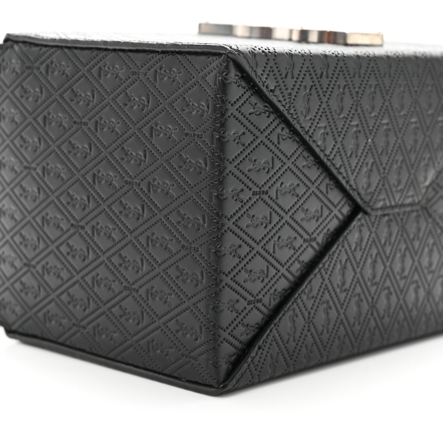 Saint Laurent Calfskin Monogram Take Away Box Black 8 of 11
