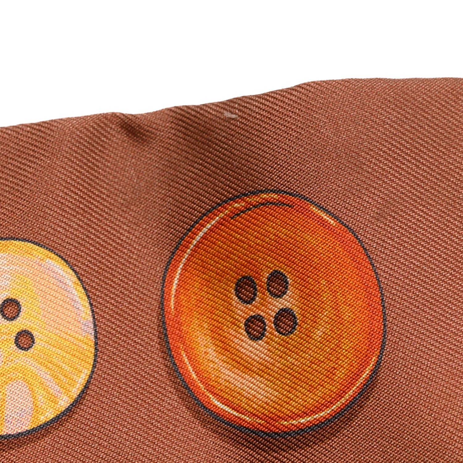 Hermes Silk In The Pocket Twilly Beige Orange Sable 5 of 6
