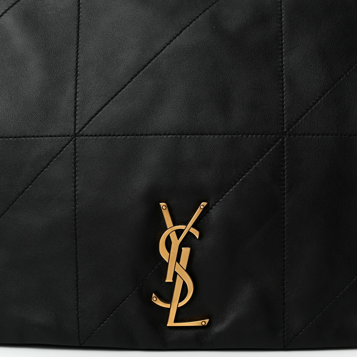 Lambskin Matelasse Monogram Large Jamie 4.3 Black
