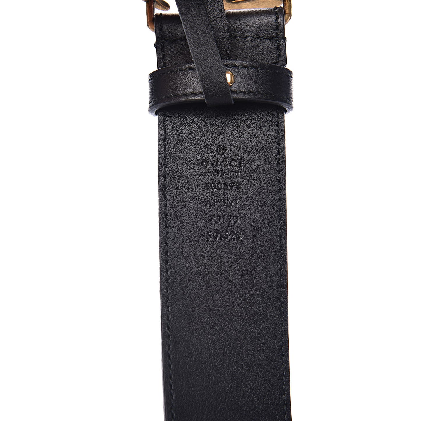 Calfskin Double G 40mm Belt 75 30 Black