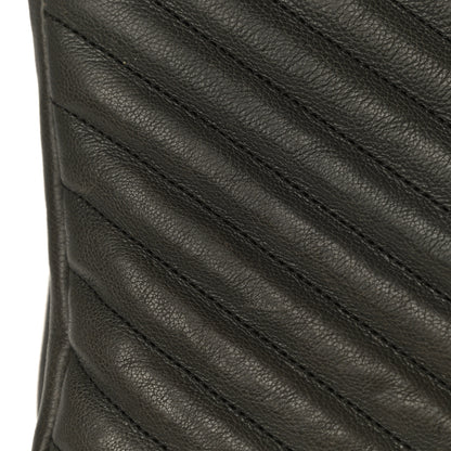 Saint Laurent Sheepskin Matelasse Chevron Monogram Medium College Bag Asphalt 12 of 12