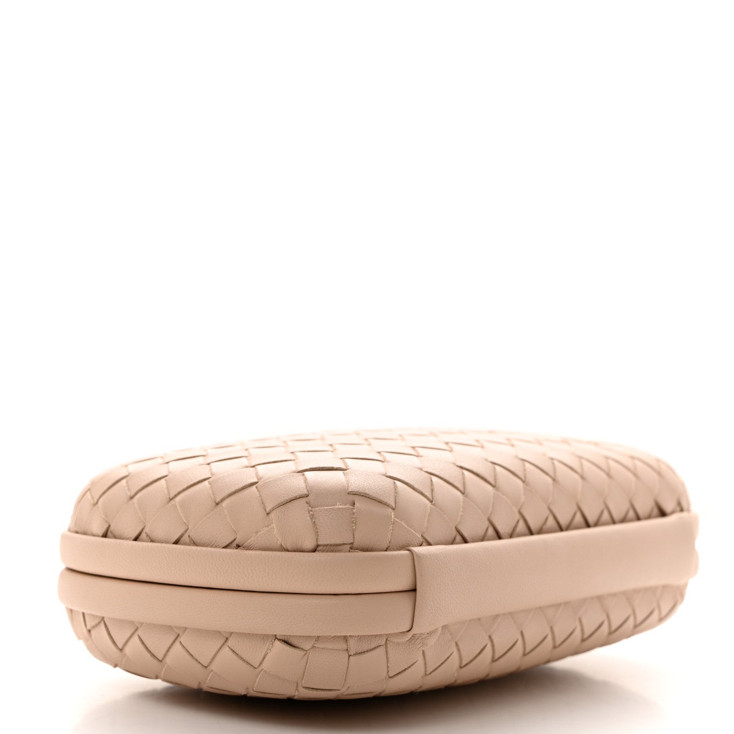 Bottega Veneta Nappa Intrecciato Chain Knot Clutch Mink 4 of 9