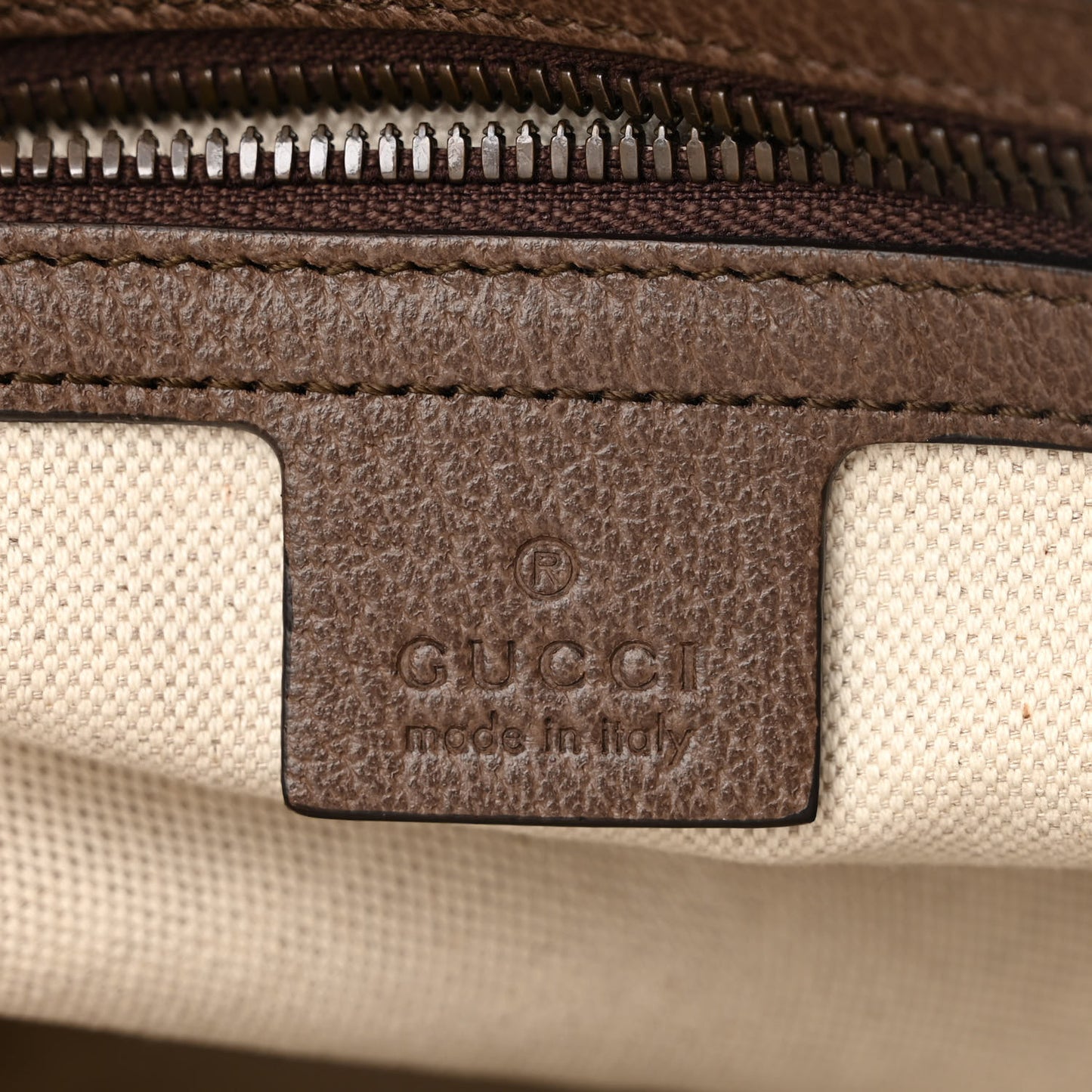 GG Supreme Monogram Web Small Ophidia Half Moon Hobo Brown