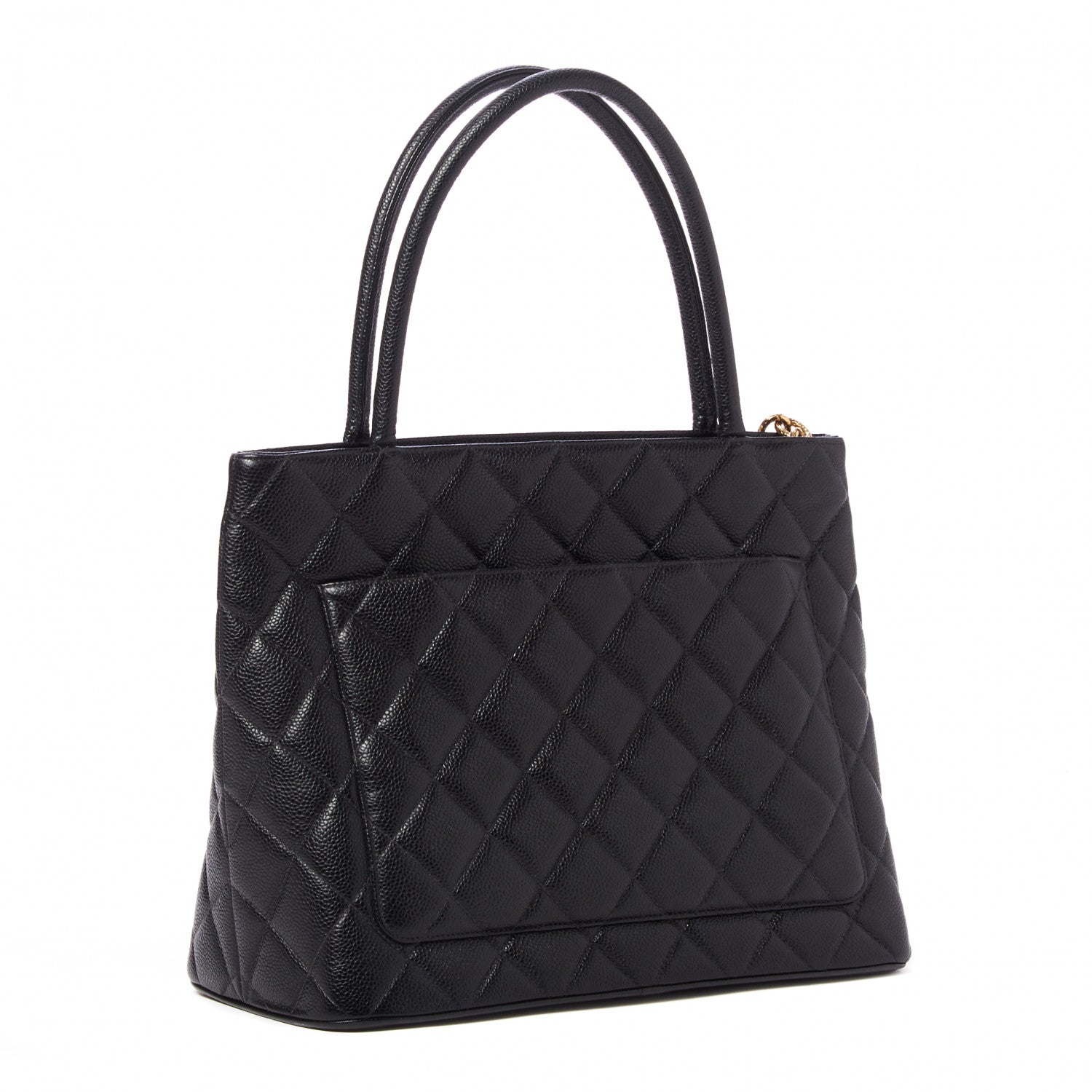 Chanel Caviar Quilted Medallion Tote Black 3 of 10