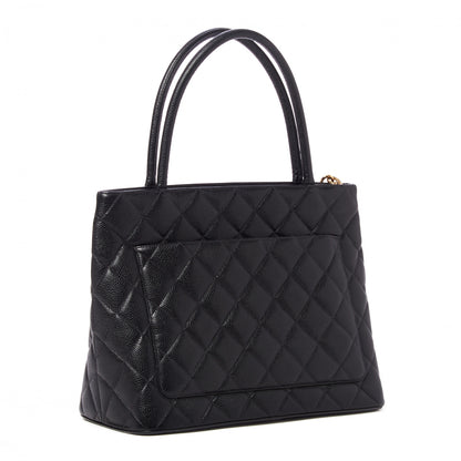 Chanel Caviar Quilted Medallion Tote Black 3 of 10