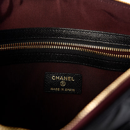 Chanel Caviar Quilted Medium Cosmetic Case Black 6 of 7