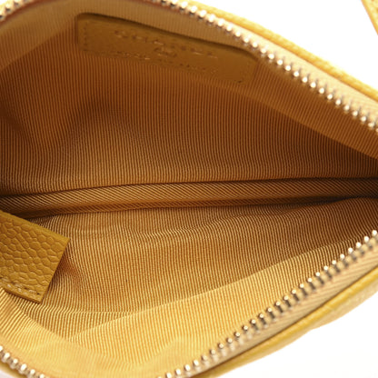 Chanel Caviar Quilted Small Cosmetic Case Yellow 4 of 9