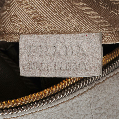 Prada Deerskin Tamponato Hobo White 7 of 11
