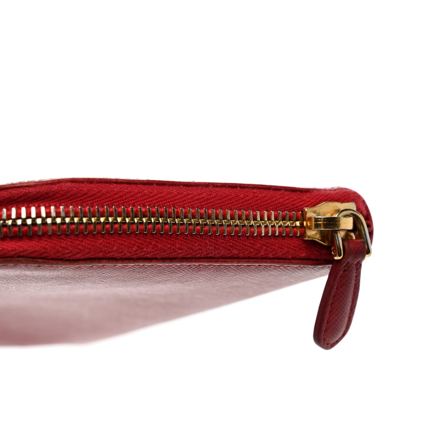 Saffiano Metal Zip Around Wallet Peonia