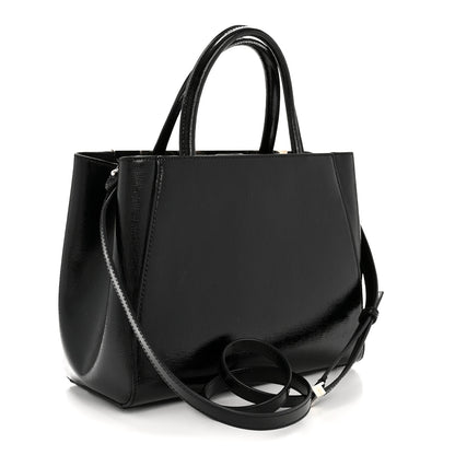 Fendi Patent Vitello Elite Petite 2Jours Tote Black 3 of 12