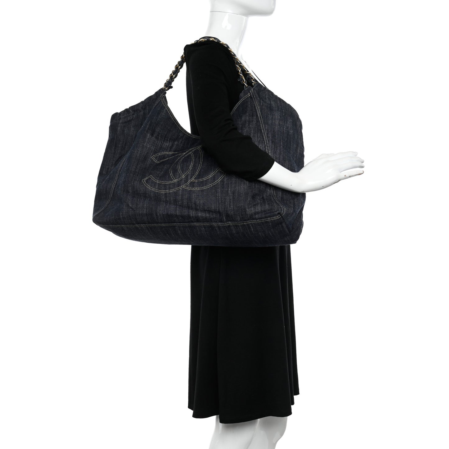 Denim XL Coco Cabas Tote Blue