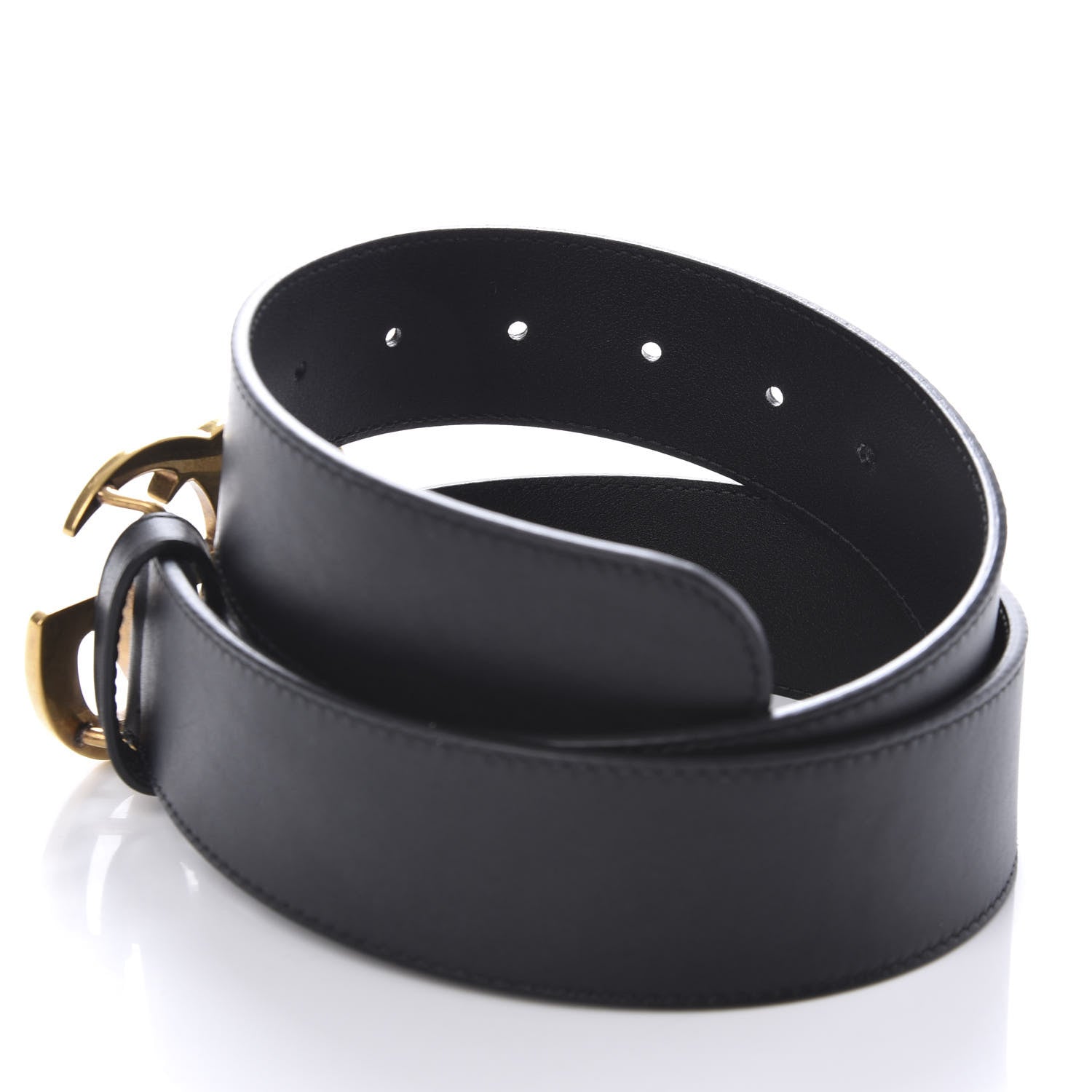 Gucci Calfskin Double G 40mm Belt 80 32 Black 6 of 7