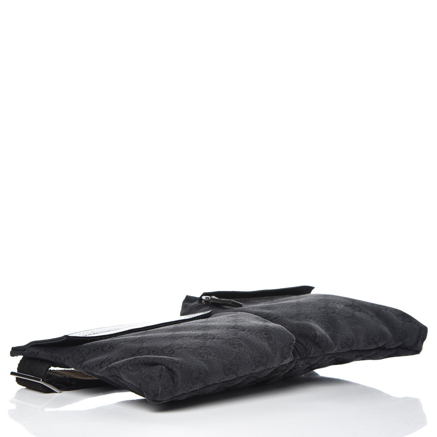 Gucci GG Monogram Double Pocket Belt Bag Black 4 of 9