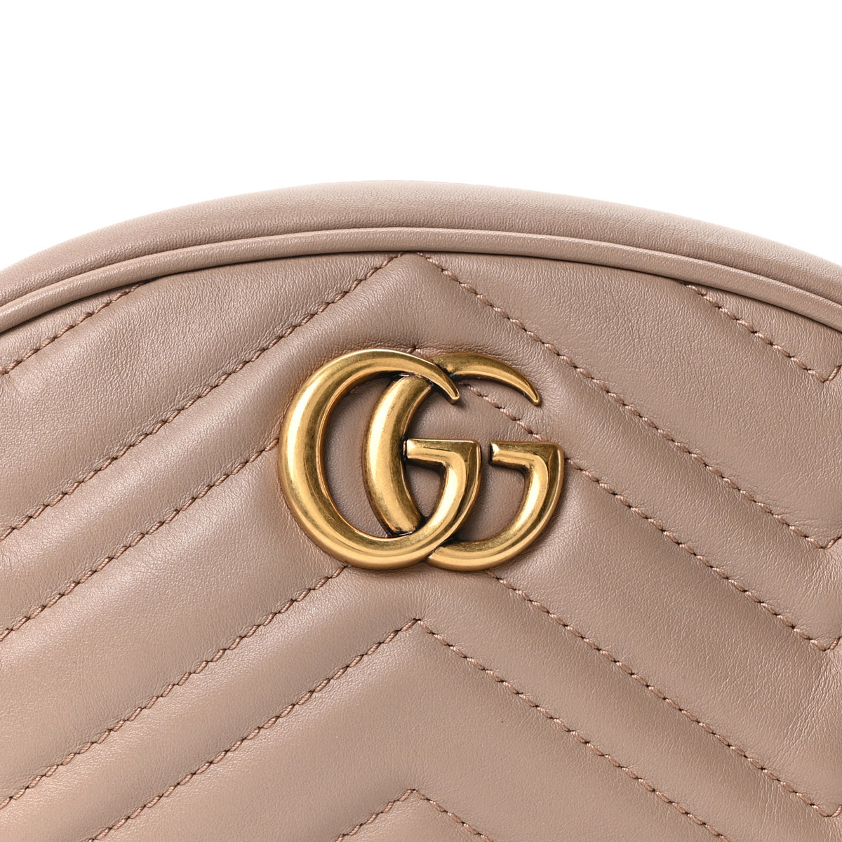 Gucci Calfskin Matelasse GG Marmont Belt Bag 85 34 Porcelain Rose 8 of 10