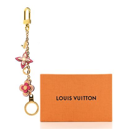 Louis Vuitton Blooming Flowers Bag Charm Key Holder Rose Ballerine 6 of 6