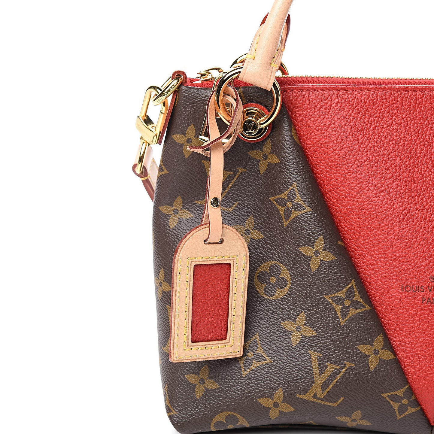 Monogram V Tote BB Cherry