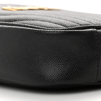 Saint Laurent Grain De Poudre Matelasse Monogram Mini Lou Camera Bag Black 10 of 11