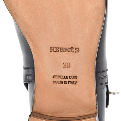 Hermes Calfskin Neo Low Boots 38 Black 6 of 8