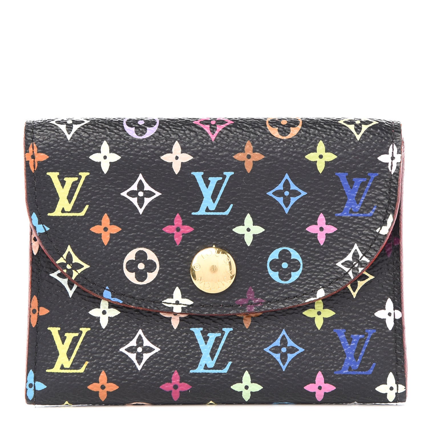 Louis Vuitton Monogram Multicolor Business Card Holder Black Grenade 1 of 8