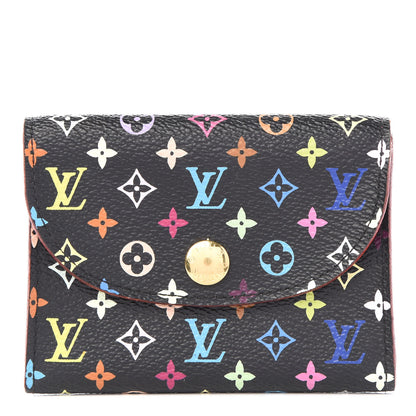 Louis Vuitton Monogram Multicolor Business Card Holder Black Grenade 1 of 8