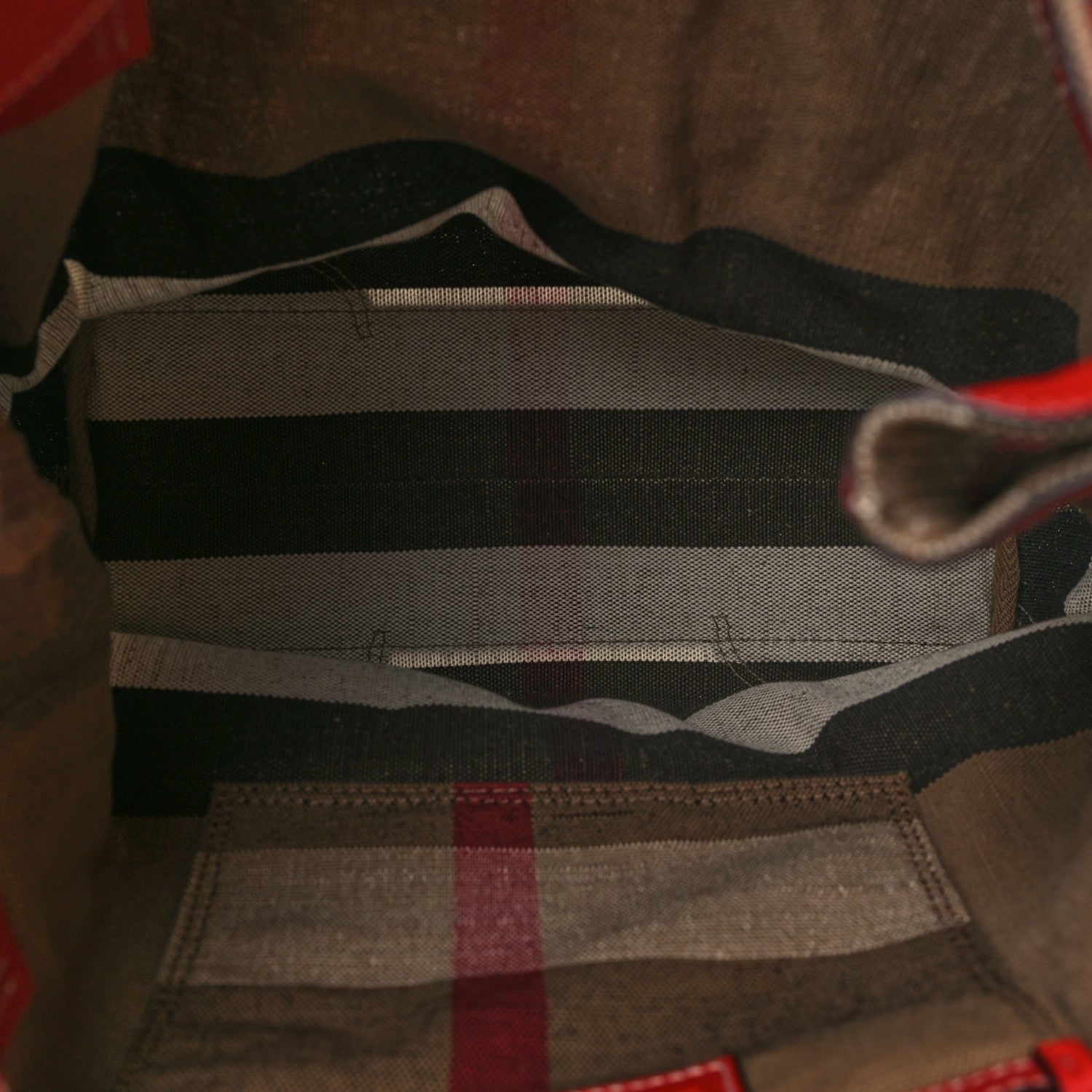 Burberry Canvas Mega Check Medium Maidstone Red 5 of 9