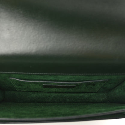 Saint Laurent Calfskin Medium Monogram Sunset Dark Green 6 of 12