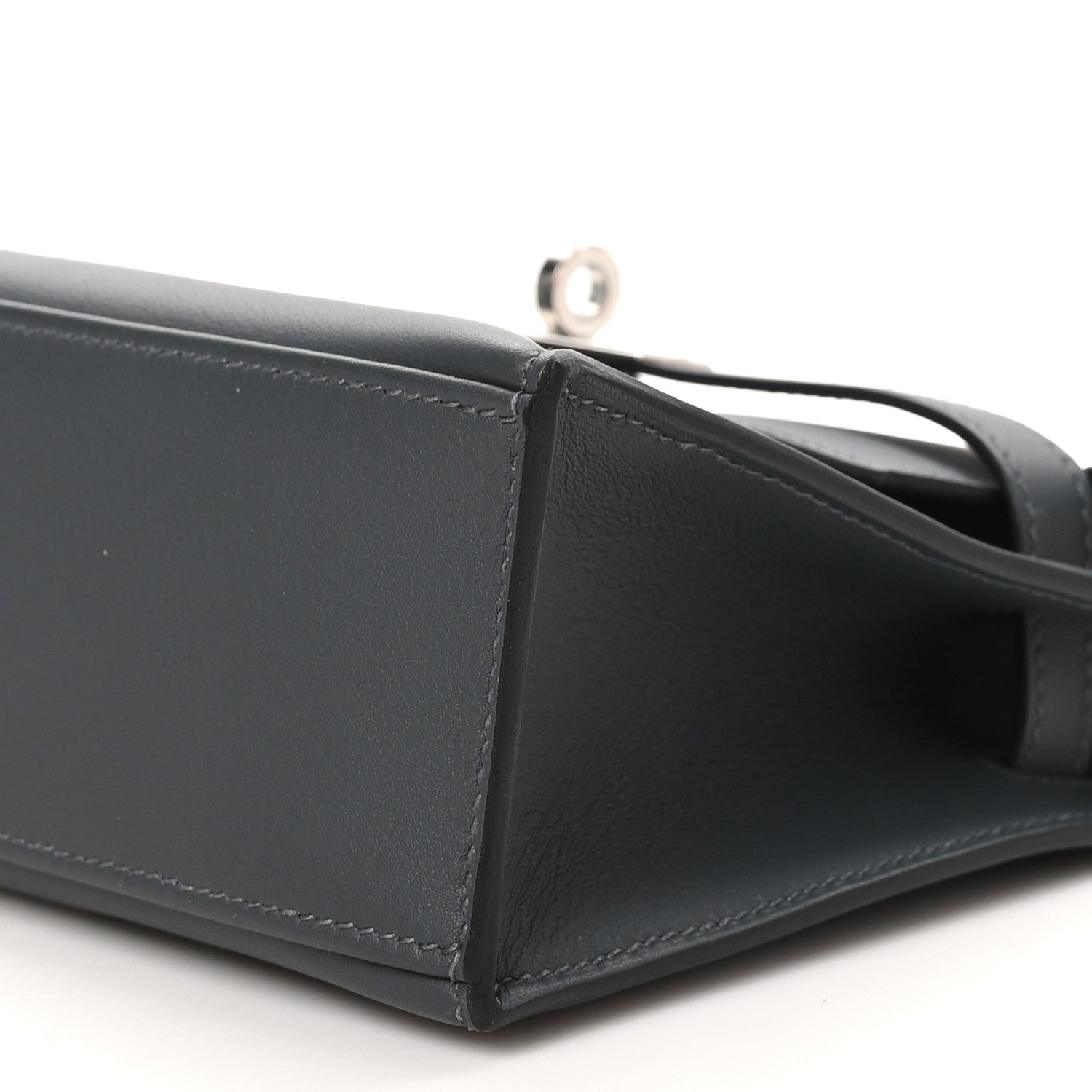 Hermes Swift Kelly Pochette Clutch Gris Misty 10 of 11