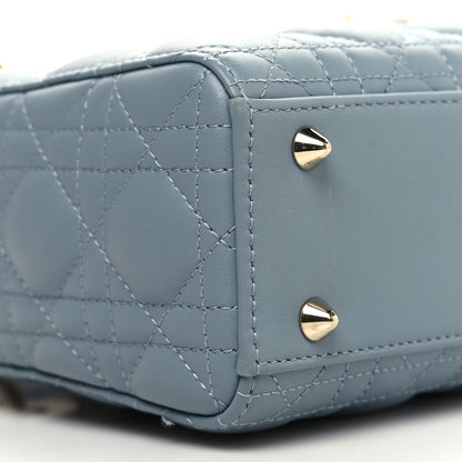 Christian Dior Lambskin Cannage Small My ABCDior Lady Dior Cloud Blue 9 of 10