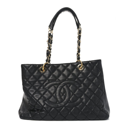 Chanel Caviar Quilted Grand Shopping Tote GST Black 1 of 10